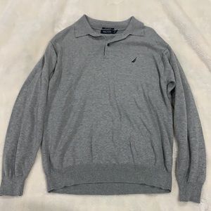 Men’s Nautica half button pullover sweater medium